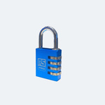 RS PRO Combination Aluminium Combination Padlock, 6mm Shackle, 40mm Body