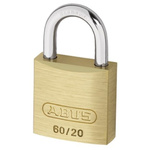ABUS Key Weatherproof Brass, Steel Padlock, 4mm Shackle, 20mm Body
