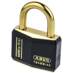 ABUS Key Weatherproof Brass Safety Padlock, Keyed Alike, 6.5mm Shackle, 43mm Body