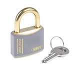 ABUS Key Weatherproof Brass Safety Padlock, Keyed Alike, 6.5mm Shackle, 40mm Body