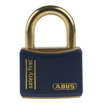 ABUS Key Weatherproof Brass Safety Padlock, Keyed Alike, 6mm Shackle, 40mm Body