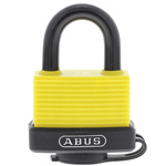 ABUS Key Weatherproof Aluminium, Steel Safety Padlock, Keyed Alike, 8mm Shackle, 53mm Body