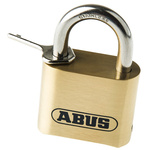 ABUS Key Weatherproof Brass, Stainless Steel Weatherproof Padlock, 8mm Shackle, 53mm Body