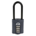 Squire Combination Weatherproof Die Cast Alloy Combination Padlock, 8mm Shackle, 50mm Body