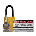 ABUS Key Weatherproof Aluminium, Steel Safety Padlock, 6.5mm Shackle, 38mm Body