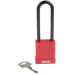ABUS Key Weatherproof Aluminium, Steel Safety Padlock, 6.5mm Shackle, 38mm Body