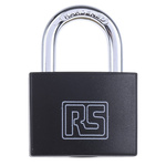 RS PRO Key Weatherproof Brass Padlock, 6mm Shackle, 43mm Body