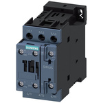 Siemens Contactor, 130 V Coil, 3-Pole, 12 A, 5.5 kW, 1NO + 1NC