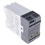 ABB 230 V ac Safety Relay - Single or Dual Channel With 4 Safety Contacts  Compatible With Light Beam/Curtain, Safety