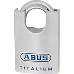 ABUS Key Weatherproof Titanium Safety Padlock, Keyed Alike, 9.5mm Shackle, 50mm Body