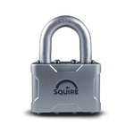 Squire Key Weatherproof Steel Steel Padlock, 8mm Shackle, 48mm Body