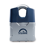 Squire Key Weatherproof Steel Steel Padlock, 8mm Shackle, 48mm Body