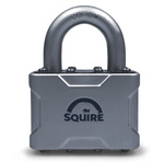 Squire Key Weatherproof Steel Steel Padlock, 9.5mm Shackle, 55mm Body