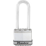 Master Lock Key Weatherproof Stainless Steel Padlock, 8mm Shackle, 48mm Body