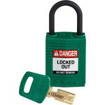 Brady Key Weatherproof Nylon Padlock, 4.7mm Shackle, 33mm Body