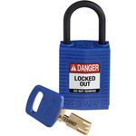 Brady Key Weatherproof Nylon Padlock, 4.7mm Shackle, 33mm Body