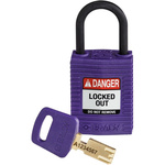 Brady Key Weatherproof Nylon Padlock, 4.7mm Shackle, 33mm Body