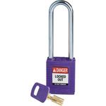 Brady Key Weatherproof Nylon Padlock, 6.4mm Shackle, 38mm Body