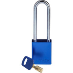 Brady Key Weatherproof Aluminium Padlock, 6.4mm Shackle, 38mm Body