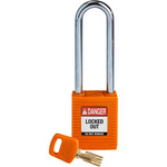 Brady Key Weatherproof Nylon Padlock, 6.4mm Shackle, 38mm Body
