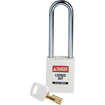 Brady Key Weatherproof Nylon Padlock, 6.4mm Shackle, 38mm Body
