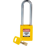 Brady Key Weatherproof Nylon Padlock, 6.4mm Shackle, 38mm Body