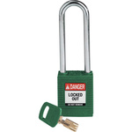 Brady Key Weatherproof Nylon Padlock, 6.4mm Shackle, 38mm Body