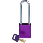 Brady Key Weatherproof Aluminium Padlock, 6.4mm Shackle, 38mm Body