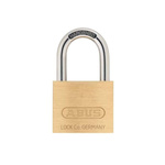 ABUS Key Weatherproof Brass Padlock, 5mm Shackle, 25mm Body