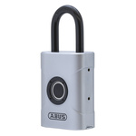 ABUS Fingerprint Weatherproof Die Cast Zinc Padlocking Device, 6.5mm Shackle, 45mm Body