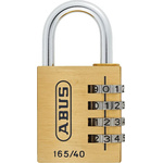 ABUS Combination Brass, Steel Combination Padlock, 6mm Shackle, 41mm Body