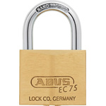 ABUS Padlock Weatherproof Brass Padlock, 6.5mm Shackle, 39.5mm Body