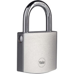 YALE Padlock Brass Padlock, 7mm Shackle, 50mm Body