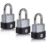 YALE Padlock Brass, Steel Steel Padlock, 6mm Shackle, 47mm Body