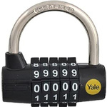 YALE Combination Combination Padlock, 7mm Shackle, 69mm Body