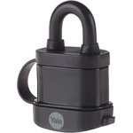 YALE Padlock Weatherproof Steel Padlock, Keyed Alike, 5mm Shackle, 40mm Body