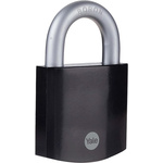 YALE Padlock Hardened Steel Steel Padlock, 9mm Shackle, 48mm Body