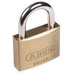 ABUS Key Weatherproof Brass, Steel Padlock, 7mm Shackle, 50mm Body