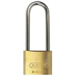 ABUS Key Weatherproof Brass, Stainless Steel Weatherproof Padlock, 6.5mm Shackle, 40mm Body