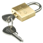 ABUS Key Weatherproof Brass, Stainless Steel Weatherproof Padlock, Keyed Alike, 5mm Shackle, 30mm Body