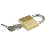 ABUS Key Weatherproof Brass Weatherproof Padlock, Keyed Alike, 8mm Shackle, 50mm Body