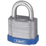 ABUS Key Weatherproof Steel Padlock, 8.8mm Shackle, 53mm Body