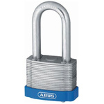 ABUS Key Weatherproof Steel Padlock, 8.8mm Shackle, 53mm Body