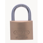 ABUS Key Weatherproof Brass, Steel Padlock, Keyed Alike, 8mm Shackle, 50mm Body