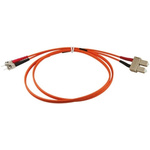 RS PRO OM1 Multi Mode Fibre Optic Cable ST to SC 62.5/125μm 3m