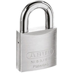 ABUS Key Weatherproof Steel Heavy Duty Padlock, 10mm Shackle, 48mm Body