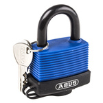 ABUS Key Weatherproof Brass, Stainless Steel Weatherproof Padlock, 9mm Shackle, 59mm Body