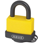 ABUS Key Weatherproof Aluminium, Steel Safety Padlock, 8mm Shackle, 53mm Body