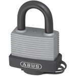 ABUS Key Weatherproof Aluminium, Steel Safety Padlock, 8mm Shackle, 53mm Body