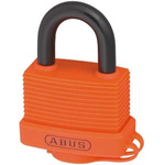 ABUS Key Weatherproof Aluminium, Steel Safety Padlock, 8mm Shackle, 53mm Body